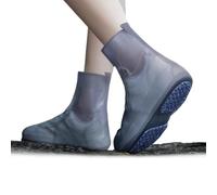 Heavy-Duty Rain Shoe Covers Anti-Slip & Fold Into Your Bag (medium,Grey) | Reusable Waterproof Shoe Covers with Flexible Fit, Non-Slip Rain Boot Covers Non-Slip Soles a Foldable Design Rain Mud Travel