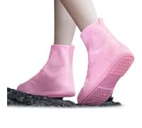 Heavy-Duty Rain Shoe Covers Anti-Slip & Fold Into Your Bag (medium,Pink) | Reusable Waterproof Shoe Covers with Flexible Fit, Non-Slip Rain Boot Covers Non-Slip Soles a Foldable Design Rain Mud Travel