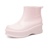 Heavy Duty Rain Shoes for Women, Thick Sole for Rainy Days, Perfect for Outdoor Activities, Stylish Comfortable Design, pink, 5 UK