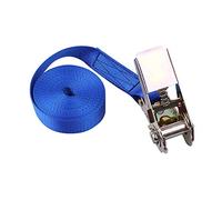 Heavy Duty Ratchet Tie Down Straps, Adjustable Cargo Straps with Metal Buckle, 802kg Load Capacity, Quick Release for Motorcycle, Trucks, Trailer, Luggage (Blue, 25mm*7m)