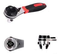 Heavy Duty Ratchet Wrench Adjustable From 6mm Up To 22mm Featuring Bright Chrome Finish And Comfort Grip For Metric And For Imperial Nut Bolt Work