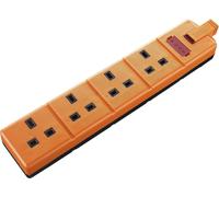 Heavy Duty Re-Wireable Trailing 4 Gang Extension Plug Socket with Indicator