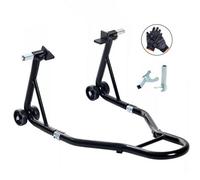 Heavy Duty Rear Motorcycle Paddock Stand For Bike Maintenance & Storage, Black