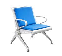 Heavy Duty Reception Bench with Arms, Durable Office Guest Chairs for Salon, Barber, Bank, Hall, Airport Waiting Areas