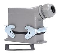 Heavy Duty Rectangular Cast Aluminum Alloy Connector Plug Kit 16A 500V Industrial Electrical Plug for Large Mechanical Equipment