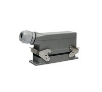 Heavy Duty Rectangular Connector HE-6 10 16 24 32 48 Core Industrial Waterproof Connector(32 Core Male Core)