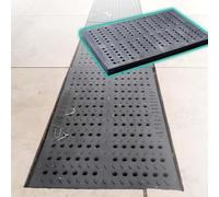 Heavy Duty Rectangular Drain Cover - Premium Plastic Grate for Outdoor, Garden, Kitchen & Garage - Efficient Water Drainage Management Solution, Durable & Weather-Resistant
