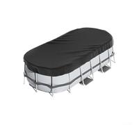 Heavy Duty Rectangular Pool Cover for Above Ground Swimming Pools Designed with 210D Oxford Cloth and Accessories to Stability and Protection from Elements (7 * 10ft)