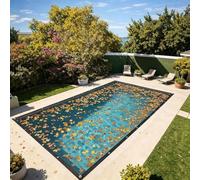 Heavy-Duty Rectangular Pool Cover - Waterproof Above Ground Swimming Pool Leaf Net Durable Protection Easy Installation & Cleaning for Outdoor Use