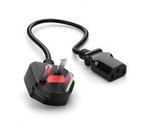 Heavy Duty Replacement Power Cable 6ft, 3 Prong IEC C13 to NEMA 5-15P Cord, 18AWG 10A 125V for Old Computer Monitor, Desktop PC, TV, Printer, PS Xbox, Laptop Adapter and Office Backup Use Daily Use