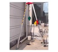Heavy Duty Rescue Tripod - 7ft Lifting Equipment for Fire Fighting, 1200/1800/2600lb Winch Safety Tripod with 66ft Steel Cable, Ideal for Emergency Rescues