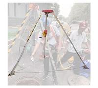 Heavy Duty Rescue Tripod - Confined Space Safety Equipment for Sewer Emergencies, 2600Lbs Load Capacity, Self-Locking Mechanism, Fall Protection, Lifting Gear for Rescue Operations