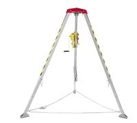 Heavy-Duty Rescue Tripod, Fire Safety Hoisting Equipment, Emergency Rescue Tripod Kit for Confined Spaces, Industrial Rescue Tripod for Firefighters