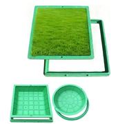 Heavy-Duty Resin Manhole Cover & Frame Decorative Invisible Septic Tank Lid Strong Load-Bearing Plastic Drainage Cover for Yard Patio Landscape Highways (B 70x70cm)