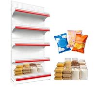 Heavy Duty Retail Display Shelf, 5-Tier Storage Rack for Supermarkets and Grocery Stores, 195CM Tall, Ideal for Office Supply and Liquor Store Organization