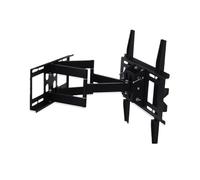 Heavy-Duty Retractable Dual Arm Wall Mount Bracket for 55" 65" 75" LCD LED TVs Supports Up to 80kg Full Motion Swivel and Tilt Model DL-D-109MT