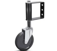 Heavy Duty Retractable Gate Wheel - 4" Spring Loaded Castor for Wooden Garden Gates & Yard Fences - Gate Helper for Easy Mobility & Support