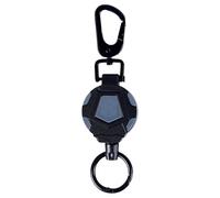 Heavy Duty Retractable Key Ring Metal Auto Reminder Quick Release Device for Security School ID Cards Work Permit Small