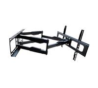 Heavy-Duty Retractable Oscillating Bracket for 60"-70" TVs 600x400 VESA Wall Mount 60kg Capacity Long Swing Arm Support for LCD Displays