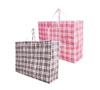 Heavy Duty Reusable Clothes Storage | Assorted Colours Storage Bags for Moving, Clothes & Travel | Extra Large Jumbo Laundry Bags with Zips | Reusable Clothes Organiser (Basic Jumbo Size, 2, count)