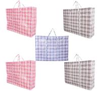 Heavy Duty Reusable Clothes Storage | Assorted Colours Storage Bags for Moving, Clothes & Travel | Extra Large Jumbo Laundry Bags with Zips | Reusable Clothes Organiser (Mega Jumbo Size, 5, count)