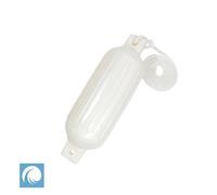 Heavy Duty Ribbed Boat Fender Poly G2, 20 Inch, White, For Boat, Yacht, Marine Applications