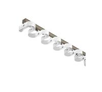 Heavy Duty Ripplefold Curtain Track 3.3 19.7ft S Shaped Wave Ceiling Rail for Room Divider Living Room & Bedroom Brown 6.9FT Durable Curtain Solutions