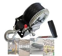 Heavy Duty Rocker Hand Winch Strap for Secure Towing and Hauling of Boats, Trailers, ATVs, Kayaks, and Trucks - Reliable Towing Solution for Heavy Loads