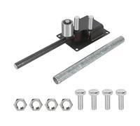 Heavy Duty Rod Bender, Rebar Bender for 4-14mm Steel Rod, Pipe Bender with Extension Bar, Three-Bearing Steel Bar Bender, Portable Manual Rod Bending Tool for DIY and Construction