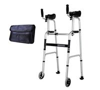 Heavy Duty Rollator Walker with Seat & 6 Inch Wheels, Elderly Folding Rolling Walkers with Basket and Brakes & Backrest, Outdoor Indoor Use Decoration