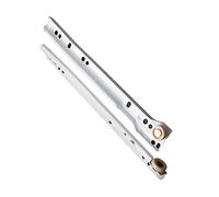 Heavy-Duty Roller Drawer Slides 250mm-450mm 10in-18in Smooth Sliding Runners for Keyboard & Under Desk Drawers 25kg Load Capacity& Easy Installation