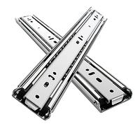 Heavy-Duty Roller Slide Guides, 10-30 Inch, 250-750mm, Ball Bearing Drawer Rails, 51mm Width, Load Capacity for Smooth Sliding and Easy Installation