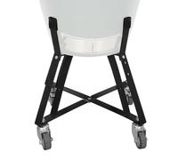Heavy-Duty Rolling Cart Compatible with Large Big Green Egg Nest,Kamado Grill Nest, Locking Casters, Powder-Coated Steel Stand, Outdoor Green Egg Nest Grill Accessories with Easy Assembly