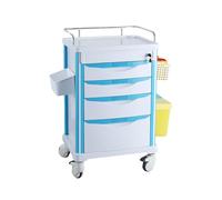 Heavy Duty Rolling Cart with Wheels, 4 Layer Storage Cabinet for Medical Supplies, Ideal for Hospital, Dental Clinic, and Home Use