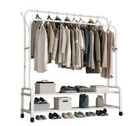 Heavy-Duty Rolling Clothes Rack 360° Mobile Garment Hanger High Capacity Storage nizer for Closet Sturdy Clothing nizer for Home & Retail Use