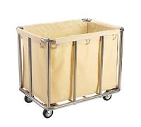 Heavy-Duty Rolling Laundry Cart with Wheels Large Commercial Hamper for Home & Industrial Use Removable Liner Bulk Laundry Basket Durable Laundry Trolley