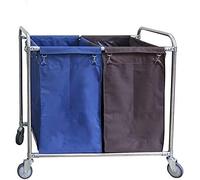 Heavy Duty Rolling Laundry Cart with Wheels - Multifunctional Portable Trolley for Home & Commercial Use - Car Service Utility Vehicle Storage Solution
