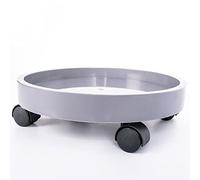 Heavy-Duty Rolling Plant Caddy - Round Plastic Flower Pot Stand for Indoor/Outdoor Use, Supports 50KG, Ideal for Garden & Home Décor, Mobile Trolley with Wheels