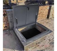 Heavy Duty Roof Hatch Cover with Hydraulic Support and Rainproof Seal for Secure Basement Exit