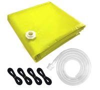 Heavy Duty Roof Leak Diverter with Hose - 5' X 5' Ceiling Water Leak Catcher