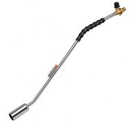 Heavy Duty Roofing Torch Wand with Electric Ignition | 1m Roofers Gas Torch Burner | 38mm Fixed Burner Head | 3/8" BSP Hose Connection | Bitumen, Drying, Preheating, Weed Burner Burning & Ice Melting