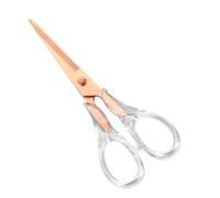Heavy Duty Rose Gold Scissors Craft Scissors Clear Acrylic Scissor Craft Office Professional Shears for Home School Office Paper Fabric