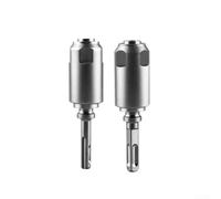 Heavy Duty Rotary Hammer Adapter Made From 40cr Steel For Converting Square To Round Shank Bits Compatible With For Sds Plus Drills For High Torque Masonry And Construction Work Two Pack