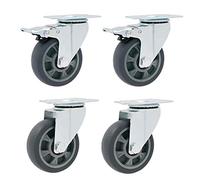 Heavy-duty rotating casters, replacing rubber wheels of trolleys, working table (with brakes)(Brake+universal)