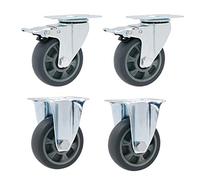 Heavy-duty rotating casters, replacing rubber wheels of trolleys, working table (with brakes)(Standard+brake)