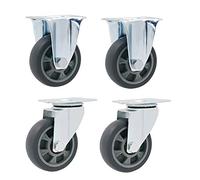 Heavy-duty rotating casters, replacing rubber wheels of trolleys, working table (with brakes)(Standard+universal)