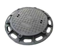 Heavy Duty Round Manhole Cover 20in Cast Iron Sealable Seal for Septic Tanks Odor Free Load Resistant Ideal for Pathways Sidewalks and Garages (50cm)