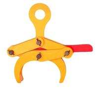 Heavy-duty Round Pipe Steel Lifting Clamps - 1-3 Ton Pipe Clamps, Self-locking Nuts And Rust-proof Coating, With Adjustable Jaws 2"-9.4", Suitable For Horizontal Pipe Handling(2ton)