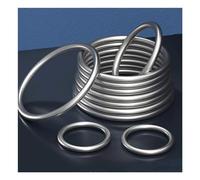 Heavy Duty Round Rings M6-M16 Smooth 304 Stainless Steel Solid O Ring for Rigging Marine Boat Hammock Yoga Hanging Ring(M6x60(1pcs))