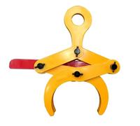 Heavy-duty Round Steel Pipe Lifting Clamps, Alloy Steel And Rust-proof Coating, 1-3 Tons, With Adjustable Jaws 2 Inches - 9.4 Inches, For Horizontal Lifting Of Solid Round Pipes(2ton)